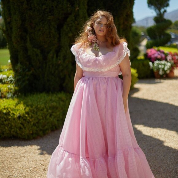 SELKIE Ice Cream Gingham Romance Novel Size 1X - Picture 3 of 3